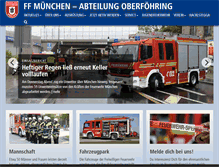 Tablet Screenshot of feuerwehr-oberfoehring.de